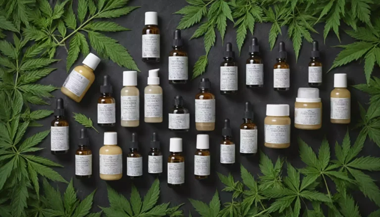 Kosmetyki naturalne typu olejki i kremy na tle liści