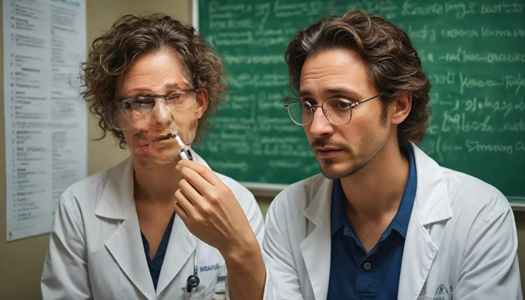 Lekarze omawiający przypadek w klinice